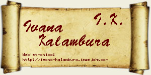 Ivana Kalambura vizit kartica